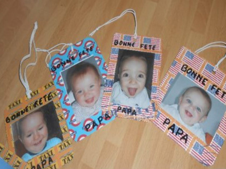 Cadeau réalisé par les petits pour leur papa